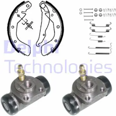DELPHI KP855 Fren Pabuc Kıtı Arka Daewoo Aranos Cıelo Espero Nexıa / Opel Astra Corsa Corsa Van Vectra 09/ 