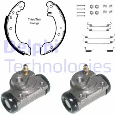 DELPHI KP860 Fren Pabuc Kıtı Arka Nıssan Prımera 02/90>05/96 