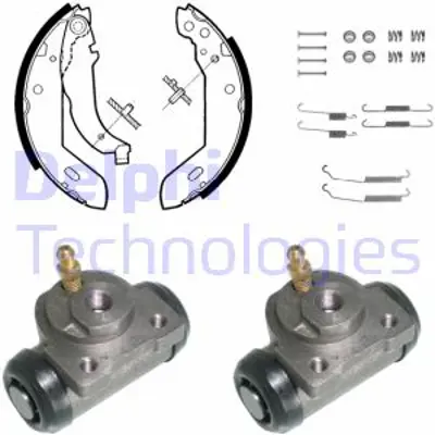 DELPHI KP871 Fren Pabuc Kıtı Arka Peugeot 306 02/93>09/95 42419C
