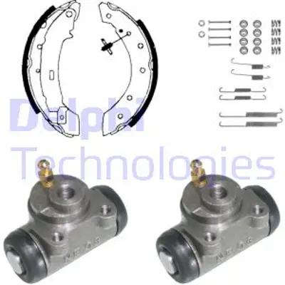 DELPHI KP874 Fren Pabuc Kıtı Arka Renault Laguna 01/94>04/98 7701205318