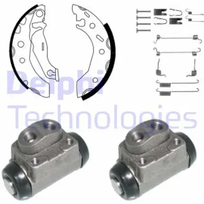 DELPHI KP897 Fren Pabuc Kıtı Arka Ford Fıesta Ka Puma / Mazda 121 08/95>09/02 96FX2A010B1A