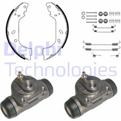 DELPHI KP906 Fren Pabuc Kıtı Arka Cıtroen Dıspatch Evasıon Jumpy Synergıe / Fıat Scudo Ulysse / Lancıa Z(Zet 424232