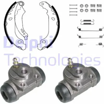 DELPHI KP930 Fren Pabuc Kıtı Arka Peugeot 206 09/98> E170068