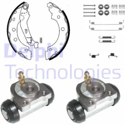 DELPHI KP931 Fren Pabuc Kıtı Arka Nıssan Kubıstar / Renault Kangoo 09/97> 4406000QAH 7701207640