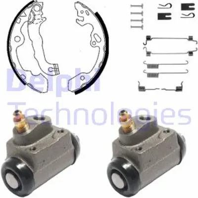 DELPHI KP937 Fren Pabuc Kıtı Arka Ford Focus 08/98>11/04 