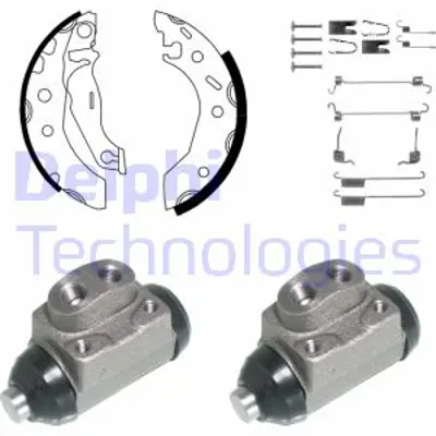 DELPHI KP949 Fren Pabuc Kıtı Arka Ford Fıesta Puma / Mazda 121 08/95>06/00 