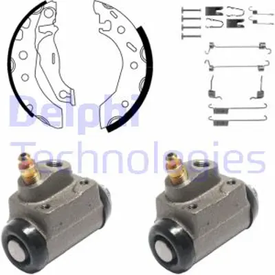 DELPHI KP952 Fren Pabuc Kıtı Arka Ford Escort 01/95> 