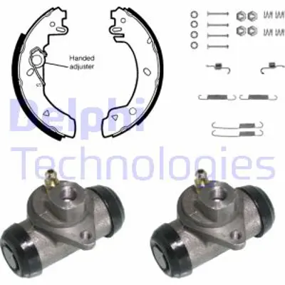 DELPHI KP980 Fren Pabuc Kıtı Arka Ford Fıesta 02/89>07/95 