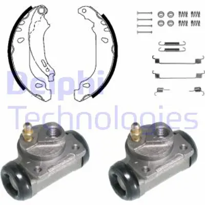 DELPHI KP982 Fren Pabuc Kıtı Arka Peugeot 206 09/98> 42418L