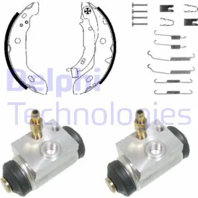 DELPHI KP983 Fren Pabuc Kıtı Arka Mercedes A140 A160 A170 07/97>08/04 