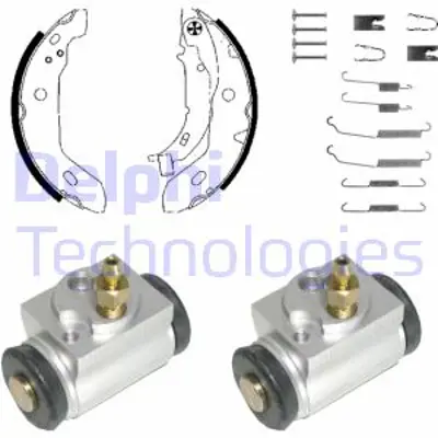 DELPHI KP984 Fren Pabuc Kıtı Arka Mercedes A140 A160 A170 06/04> 