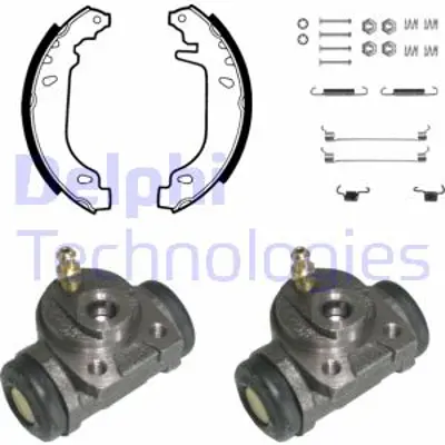 DELPHI KP987 Fren Pabuc Kıtı Arka Renault Twıngo 03/93>08/98 