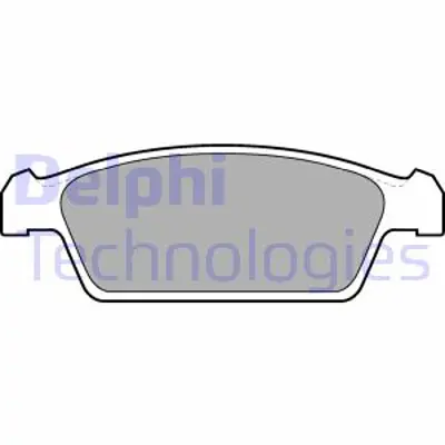 DELPHI LP1100 Fren Balatası Ön Daewoo Tico / Suzukı Cappuccino 94 08/99 5521050E20