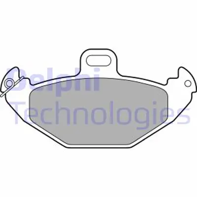 DELPHI LP1252 Arka Fren Balatası Laguna 2.0 16v 2.2 1.9 Dcı Gdb1353 8671016192
