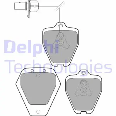 DELPHI LP1760 Fren Balatası On Audı A6 98> 4B0698151C