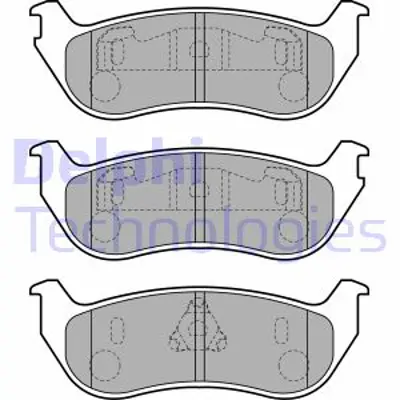 DELPHI LP1859 Arka Fren Balatası Chrysler Voyager Iv 00>08 FEM2136FF
