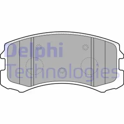 DELPHI LP1901 Fren Balatası On Mıtsubıshı Lancer 01/05>12/07 MR569233