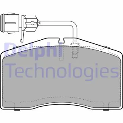 DELPHI LP1945 Fren Balatası On Audı A8 S8 10/98> 4D0698151Q