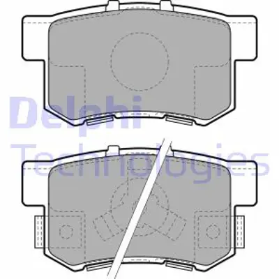 DELPHI LP1972 Arka Fren Balatası Crv Iı 2,0 / 2,4 V Tec 2,2ctdı 03 / 02 09 / 06 Crv Iıı 2,0ı Vtec 2,2ıctdı 01 / 07 43022TP6A01