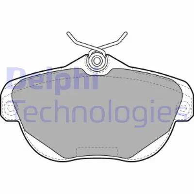 DELPHI LP1991 Fren Balatası Arka Cıtroen C5 C6 09/05> E172320