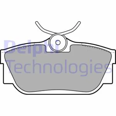 DELPHI LP2019 Fren Balatası Arka Vw Transporter 05/96 09/03 7D0698451E