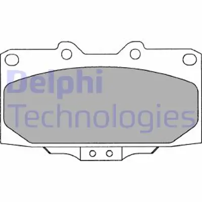 DELPHI LP2044 Fren Balatası On Subaru Impreza 01/00>12/07 26926FA170