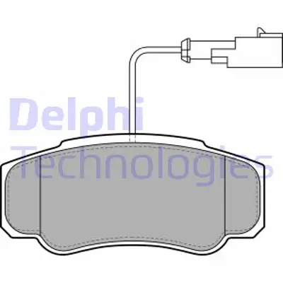 DELPHI LP2054 Arka Fren Balatası Boxer 2,8 Hdı (04 / 02 ) Jumper (04 / 02 ) Ducato 1400kg 1800kg 02> 5001868608 D4060MA000