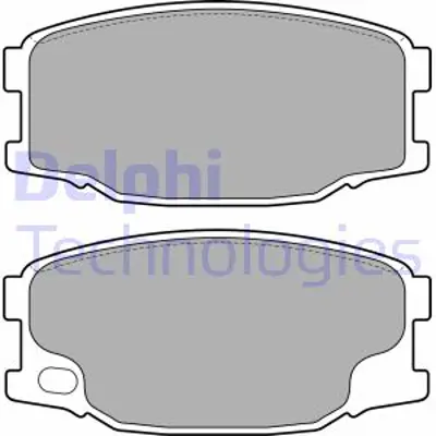 DELPHI LP2073 Fren Balatası On/Arka Mıtsubıshı Canter 05/96>12/05 MK529949