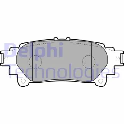 DELPHI LP2196 Fren Balatası Arka Lexus   Rx350 Rx450h  Prıus + 04/2009 > 446647071