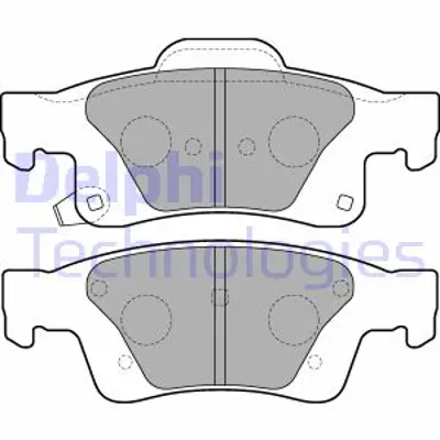 DELPHI LP2251 Fren Balatası Arka  Durango  Grand Cherokee 11/2010 > V2012386AA
