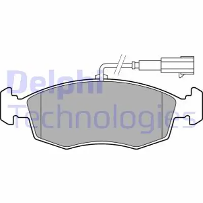 DELPHI LP2288 Fren Balatası Ikaz Fıslı On  500 500c Punto  07/2007 > 77366538