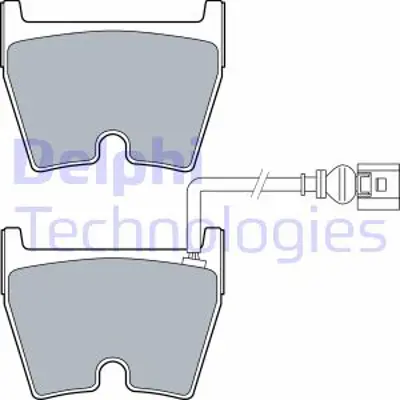 DELPHI LP3266 Fren Balatası On Audı A3 Q3 Tt 2.0 Tdı 14> 8V0698151N