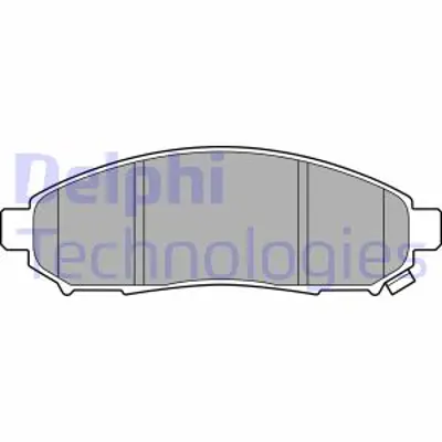 DELPHI LP3578 Fren Balatası Ã–n Leaf (Ze0) Np300 Navara (D40) Np300 Navara Platformchassıs (D40) Nv200  Evalıa D1M60CY70B