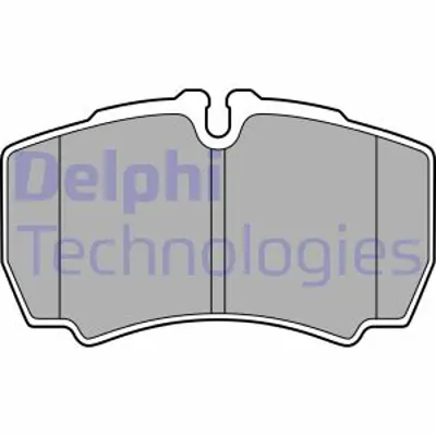 DELPHI LP3686 Arka Dısk Balata Takımı Transıt V347 Jumbo 3,2tdcı 200ps 07>14 Arka Cıft Teker - Iveco Daıly Iıı 29  