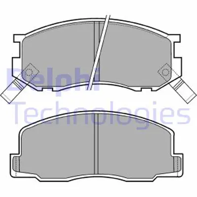 DELPHI LP409 Fren Balatası Ön Toyota Lite-Ace 10/82 09/98 449138010