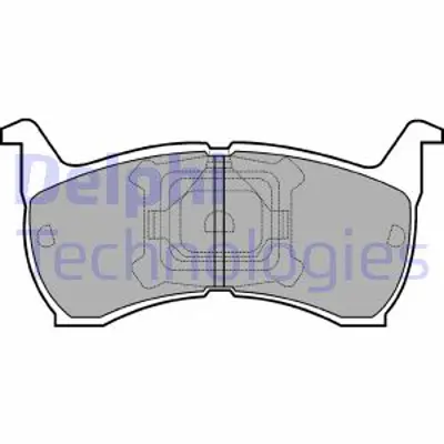 DELPHI LP465 Fren Balatası On Mazda 626 11/82>06/85 GGY93328Z9A