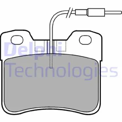 DELPHI LP563 Fren Balatası Ön Cıtroen Ax 87 88 95650937 E172007