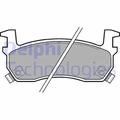 DELPHI LP635 Fren Balatası Ön Nıssan Micra 12/82 12/92 4106005B26