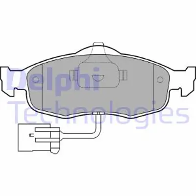 DELPHI LP781 Fren Balatası Ön Ford Cougar. Granada. Mondeo. Scorpio 05/92 ME97BX2K021AD