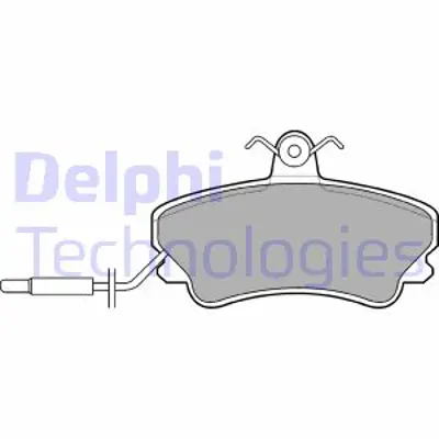 DELPHI LP822 Fren Balatası Ön Renault Espace 06/91 97 6025171456
