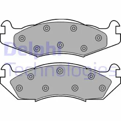 DELPHI LP889 Fren Balatası On Jeep Cherokee Comanche Laredo Wagoneer Wrangler 85>97 8983501167