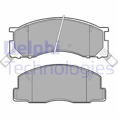DELPHI LP941 Fren Balatası Ön Toyota Lite-Ace. Previa 01/90 08/96 449128351