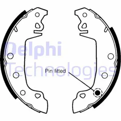 DELPHI LS1142 Arka Fren Balatası Pabuclu Dacıa Nova 17582600 424572 8455499157 GBS1047
