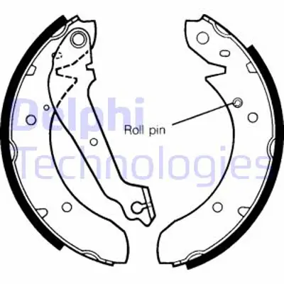 DELPHI LS1244 Fren Pabucu GBS1097