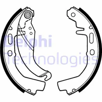 DELPHI LS1247 Fren Pabucu Arka Opel Ascona Kadett 09/79>08/84 90297749 GBS1099