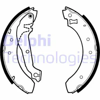 DELPHI LS1268 Fren Pabucu ME88BX2200JB