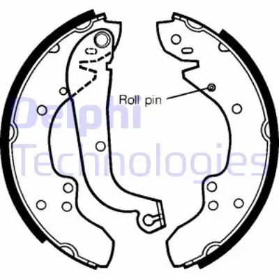 DELPHI LS1295 Fren Pabuc Balata Ducato Boxer Jumper 89>94 4241H8 7701205915 9108323 9943934 9982466