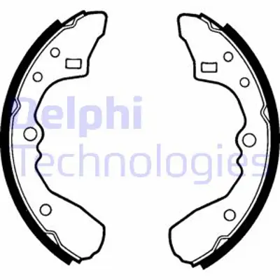 DELPHI LS1324 Fren Pabucu Arka Mazda 323 01/85 12/89 BO9249380