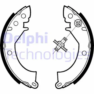 DELPHI LS1328 Fren Pabucu Arka Mıtsubıshı Colt Lancer Mırage / Proton Wıra 10/79>12/90 MB895214