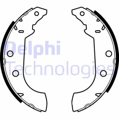 DELPHI LS1347 Arka Fren Balatası Pabuc Zx 306 405 4241K1